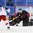 GANGNEUNG, SOUTH KOREA - FEBRUARY 17: Canada's Ben Scrivens #30 makes a blocker save against the Czech Republic's Roman Cervenka #10 during preliminary round shoot-out action at the PyeongChang 2018 Olympic Winter Games. (Photo by Andre Ringuette/HHOF-IIHF Images)

